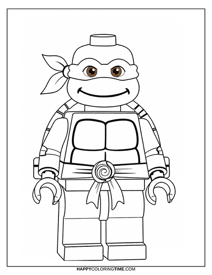 Pages de coloriage LEGO Tortues Ninja