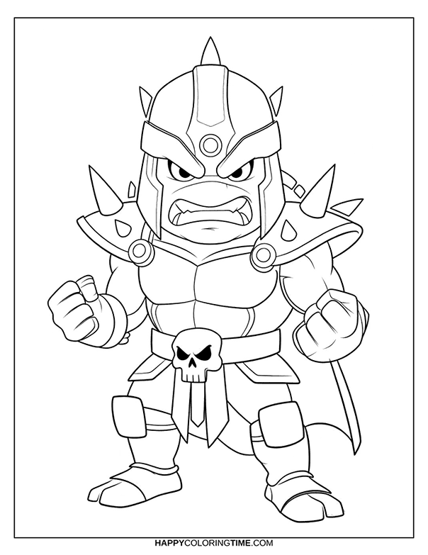 Pages de coloriage des Tortues Ninja (méchants)