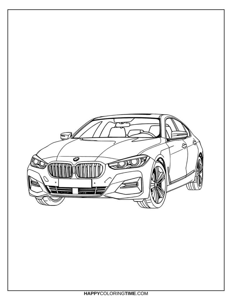 bmw cars coloring pages
