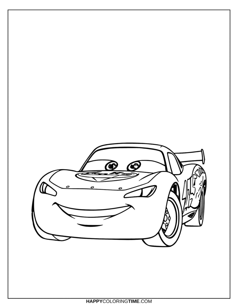 coloriage cars flash mcqueen
