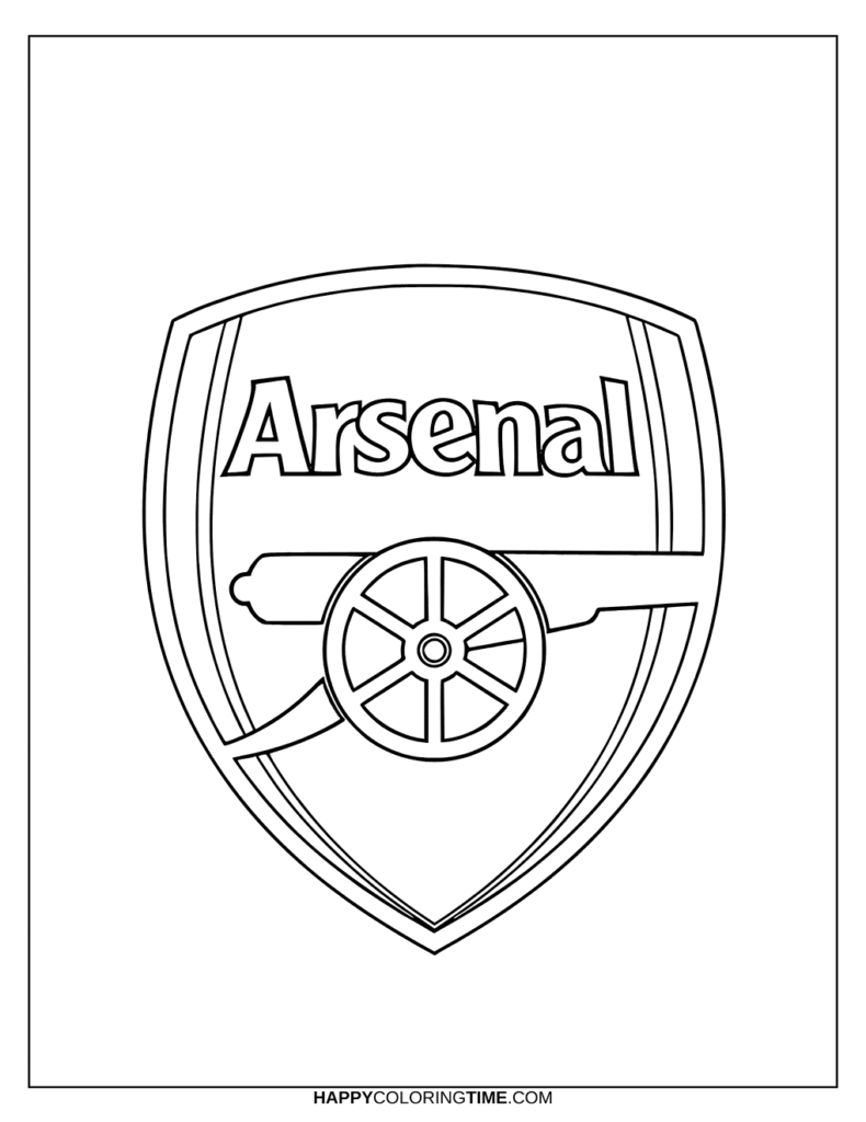 coloriage foot arsenal