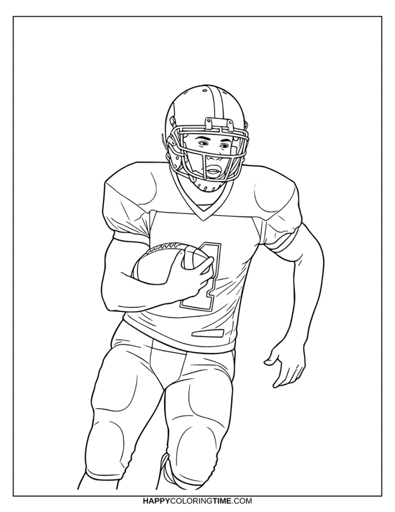 coloriage football americain