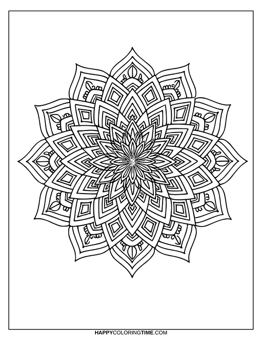 coloriage mandala à imprimer gratuit