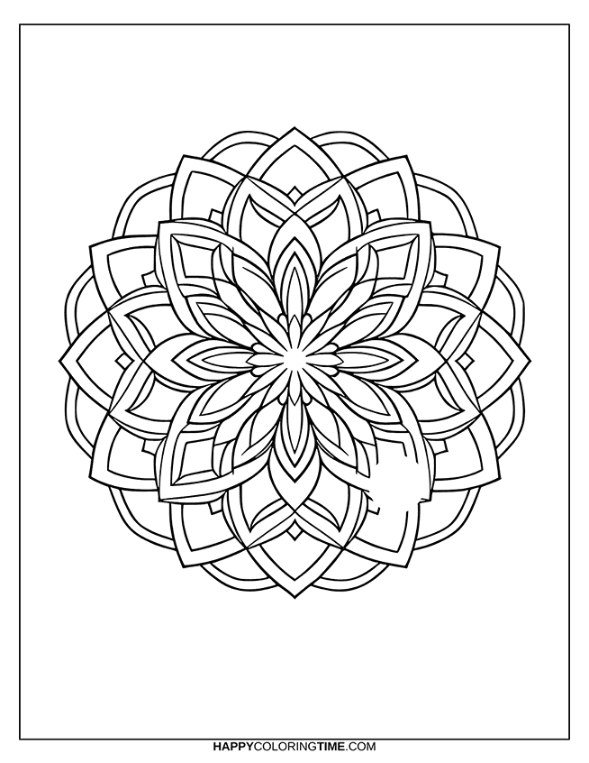 coloriage mandala anti stress 