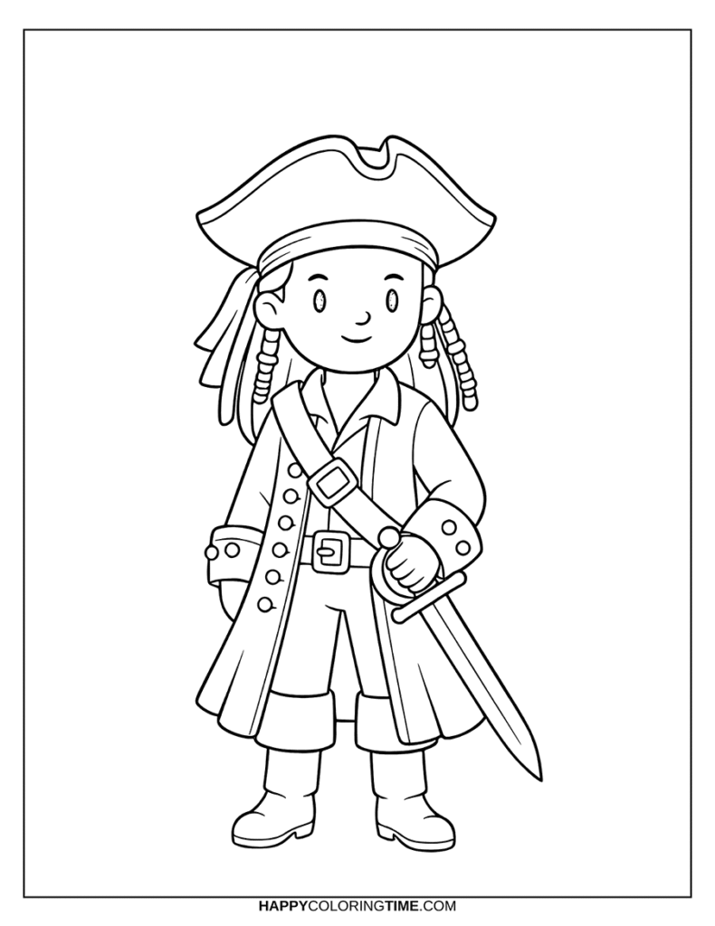 coloriage pirates des caraïbes
