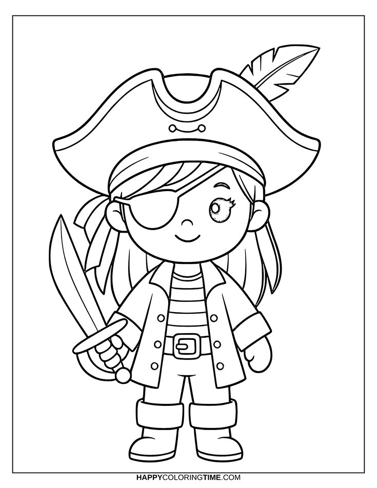 coloriage pirates enfants