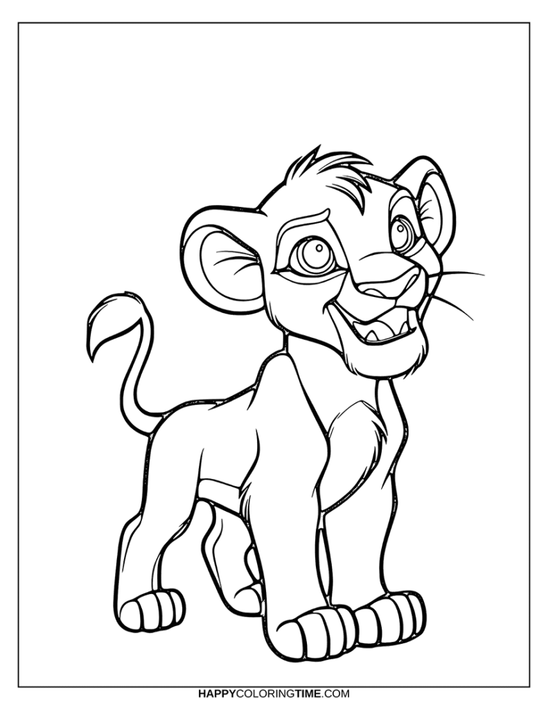  coloriage simba