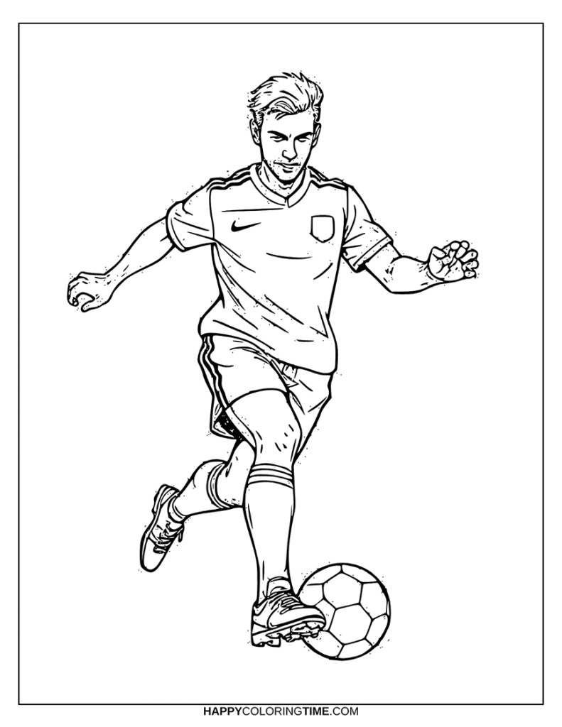joueur coloriage foot coupe du monde
