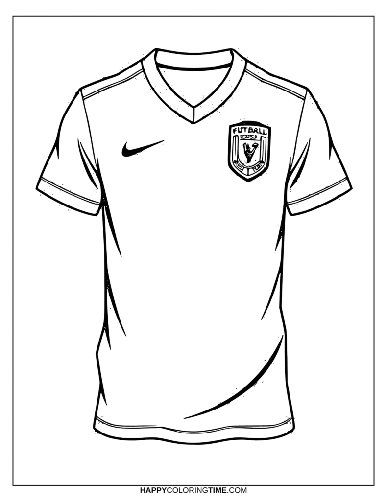 maillot coloriage foot coupe du monde