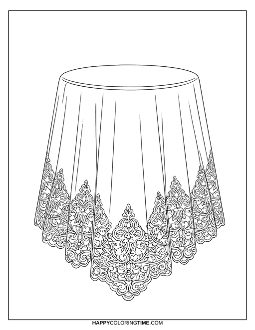 nappe coloriage mariage