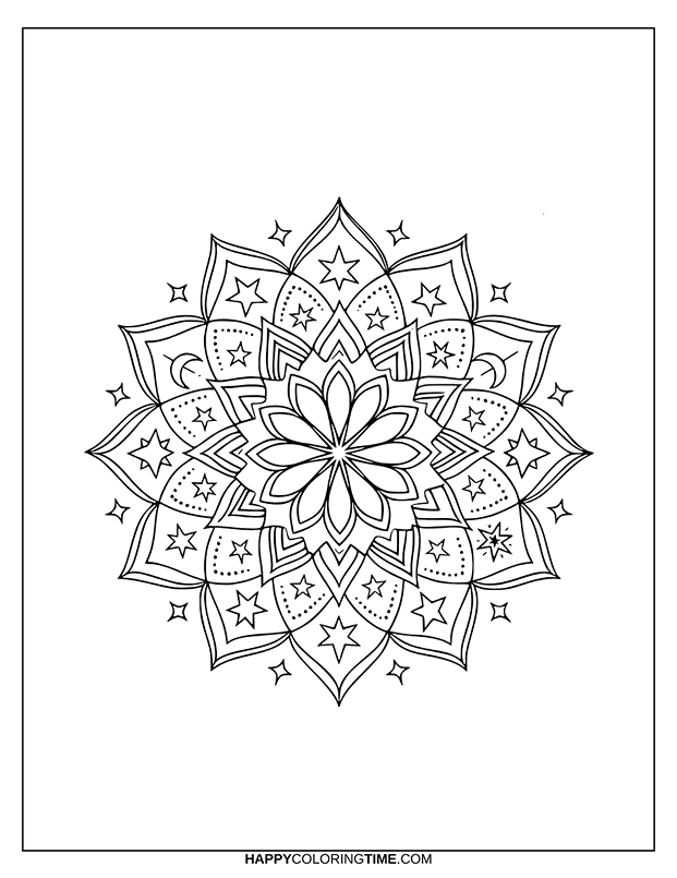 pages de garde mandala